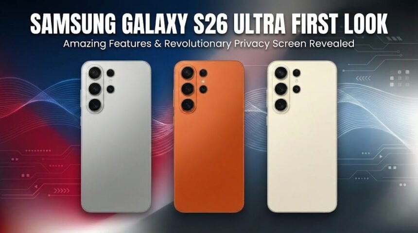 Samsung Galaxy S26 Ultra First LookSamsung Galaxy S26 Ultra First Look