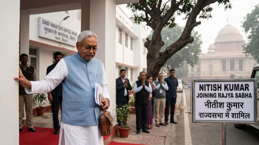 Nitish Kumar Joining Rajya Sabha