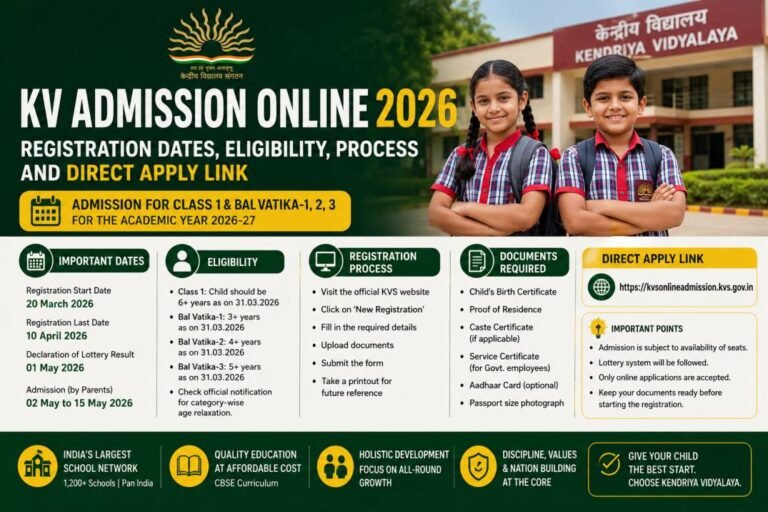 KV Admission Online 2026