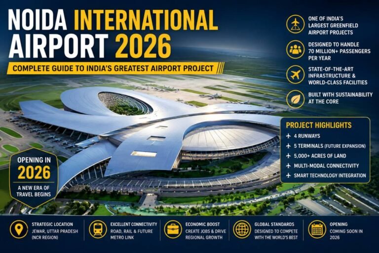 Noida International Airport 2026 – Complete Guide to India’s Greatest Airport Project.