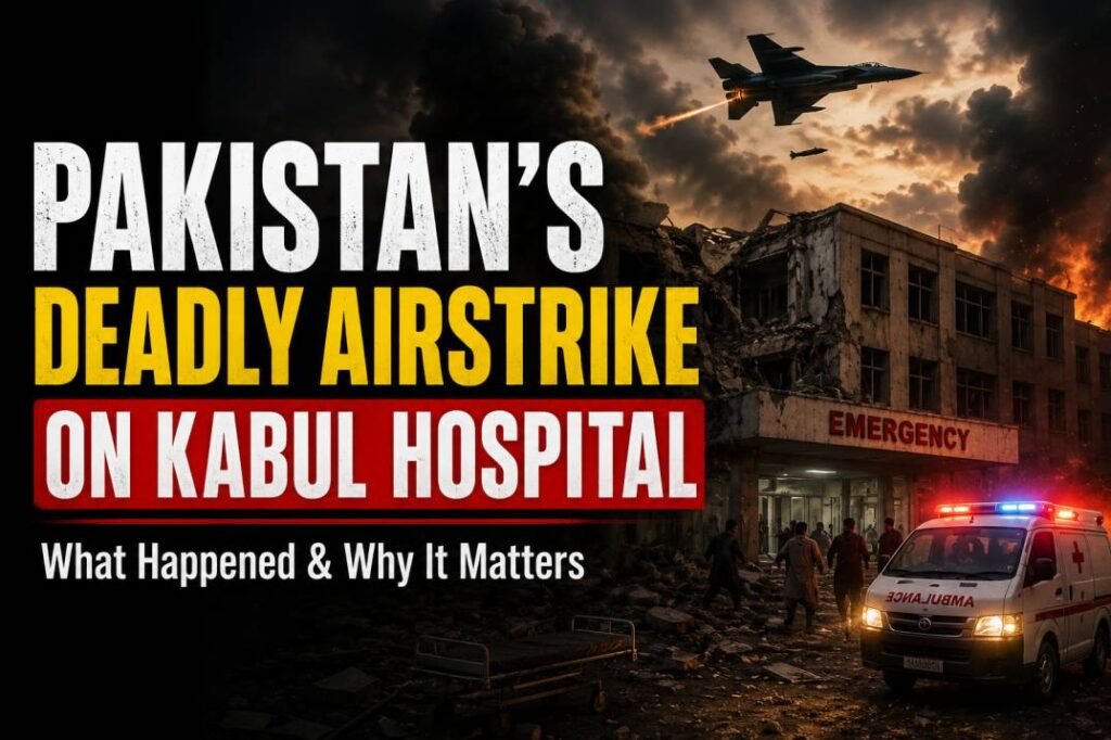 Pakistan’s Deadly Airstrike on Kabul Hospital: What Happened and Why It Matters