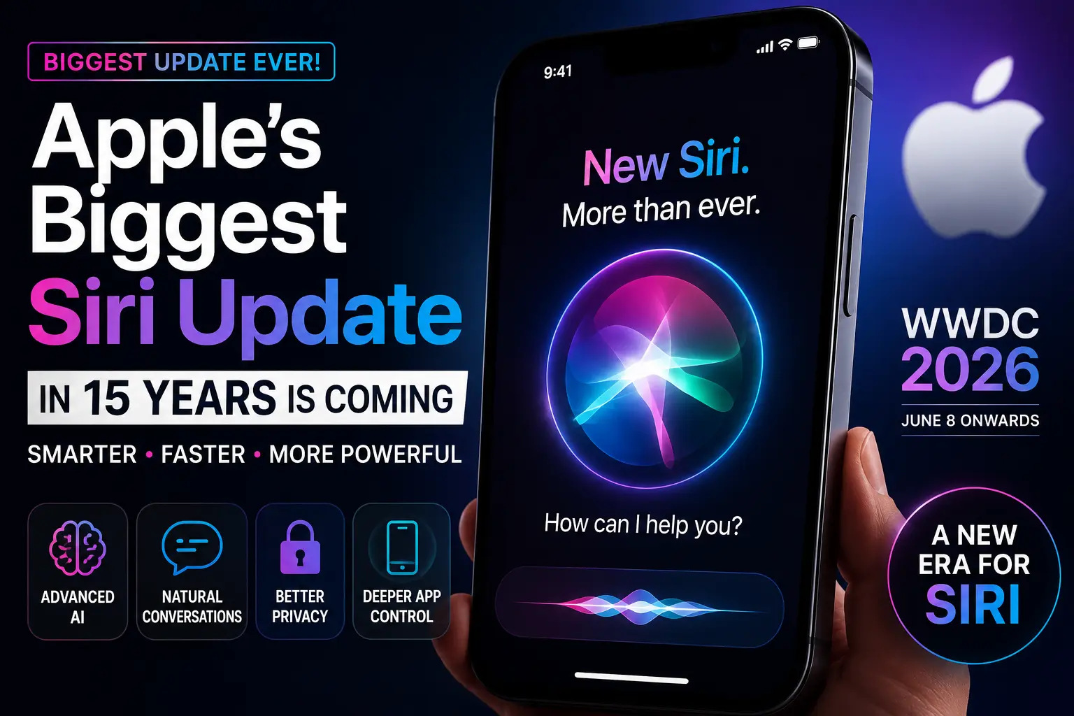 Apple Biggest Siri Update In 15 Years Coming AI Siri 2026